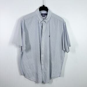 Ralph Lauren men’s big & tall striped short sleeve button down shirt siz…